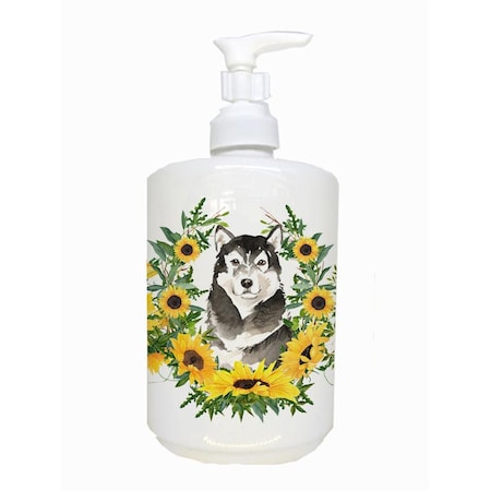 Carolines Treasures Alaskan Malamute Ceramic Soap Dispenser CK2970SOAP